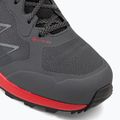 Scarponi da trekking Dolomite da uomo Croda Nera Tech GTX grigio antracite/rosso fuoco 7