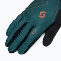 Guanti da ciclismo da uomo SCOTT RC Team aruba green/braze orange 5