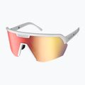 Occhiali da sole SCOTT Sport Shield bianco opaco/rosso cromato