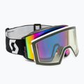 SCOTT React mineral nero/bianco/enhancer teal chrome/pro green occhiali da sci
