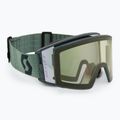SCOTT React AMP Pro soft verde/nero/amp pro white chrome/pro green occhiali da sci