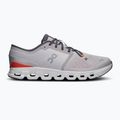 Scarpe da corsa On Cloud X 4 argento/fiamma da uomo 8