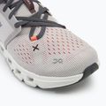 Scarpe da corsa On Cloud X 4 argento/fiamma da uomo 7