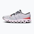 Scarpe da corsa da donna On Cloud X 4 argento/flame 10