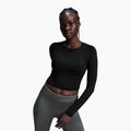 Top da corsa da donna On Running Movement Long-T Crop nero 4