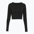 Top da corsa da donna On Running Movement Long-T Crop nero 7
