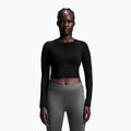 Maglia a maniche lunghe da donna per allenamento On Running Studio Long-T Crop black