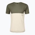 Maglietta da corsa uomo SCOTT Endurance Tech hay green/cotton white