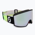 Maschera da sci SCOTT Ambit black/neon yellow/amp white chrome