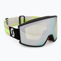 Maschera da sci SCOTT Ambit Compact black/neon yellow/amp white chrome