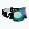 Maschere da sci SCOTT Shield black/white/amp aurora green chrome