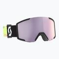 Maschera da sci SCOTT Shield black/neon yellow/amp lavender chrome