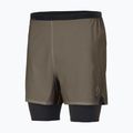 Pantaloncini da corsa da uomo SCOTT Hybrid Endurance Tech wood grey/black