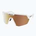 Occhiali da sole SCOTT Sport Shield LS white matt/amp ls gold chrome