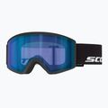 Maschera da sci SCOTT Trace Pro black/blue chrome