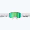Maschera da sci SCOTT Trace Pro white/green chrome 3