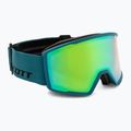 Maschera da sci SCOTT Trace Pro petrol green/green chrome
