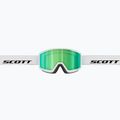 Maschera da sci SCOTT Trace Pro Compact white/green chrome 3