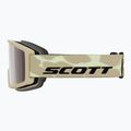 Maschera da sci SCOTT Trace Pro Compact mojave beige/silver chrome 2