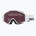 Maschera da sci per bambini SCOTT Shield white/rose