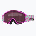 Maschera da sci per bambini SCOTT Shield neon pink/mint green/rose