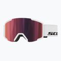 Maschera da sci SCOTT Shield white/amp red chrome