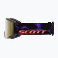Maschera da sci SCOTT Shield LS black/purple/cinnamon chrome 4