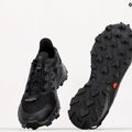 Scarpe da corsa da uomo Salomon Supercross 4 nero 12