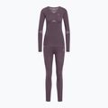 Set di biancheria intima termica da donna ODLO Fundamentals Performance Warm gray ridge