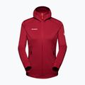 Felpa trekking donna Mammut Aconcagua Light ML con cappuccio rosso sangue 7