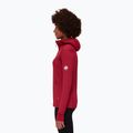 Felpa trekking donna Mammut Aconcagua Light ML con cappuccio rosso sangue 9