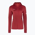 Felpa trekking donna Mammut Aconcagua Light ML con cappuccio rosso sangue