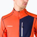 Felpa da trekking da uomo Mammut Aconcagua Light ML con cappuccio rosso caldo marine 4