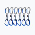 Mammut Crag Keylock Wire 10 cm Indicator Quickdraws set 6 pezzi argento/ultramarino