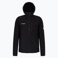Giacca softshell da uomo Mammut Ultimate Comfort SO con cappuccio nero