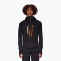 Giacca softshell da uomo Mammut Aenergy SO Hybrid con cappuccio nero/arancio vivo