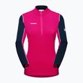 Mammut felpa trekking donna Aenergy ML Half Zip Pull rosa/marino 4