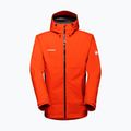 Mammut Convey Tour HS Giacca da pioggia da uomo con cappuccio rosso caldo