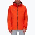 Mammut Convey Tour HS Giacca da pioggia da uomo con cappuccio rosso caldo 2