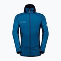 Felpa Mammut Taiss Light ML da uomo con cappuccio per il trekking in acque profonde/marine 8