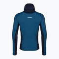 Felpa Mammut Taiss Light ML da uomo con cappuccio per il trekking in acque profonde/marine 5