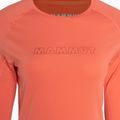 Manica lunga trekking donna Mammut Selun FL Longsleeve Logo salmone 6