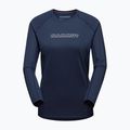 Manica lunga trekking donna Mammut Selun FL Longsleeve Logo marine 4