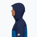 Mammut Convey Tour HS Giacca antipioggia da uomo con cappuccio in ghiaccio profondo/marino 4