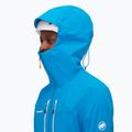 Mammut giacca da pioggia da uomo Taiss HS con cappuccio blu ghiacciaio 4