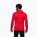 Felpa da trekking da uomo Mammut Taiss Light ML con cappuccio mammut red 2