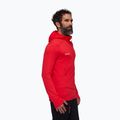 Felpa da trekking da uomo Mammut Taiss Light ML con cappuccio mammut red 3