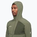 Felpa da trekking da uomo Mammut Madris Light ML con cappuccio marsh 3