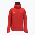 Giacca antipioggia da uomo con cappuccio Mammut Crater Light HS rosso