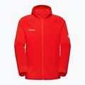 Uomo Mammut Massone ML Giacca a vento con cappuccio Mammut rosso 4